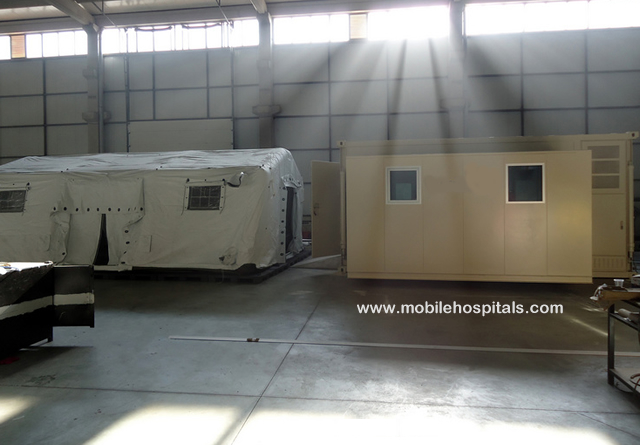 Tent + Container Hospital Mobile